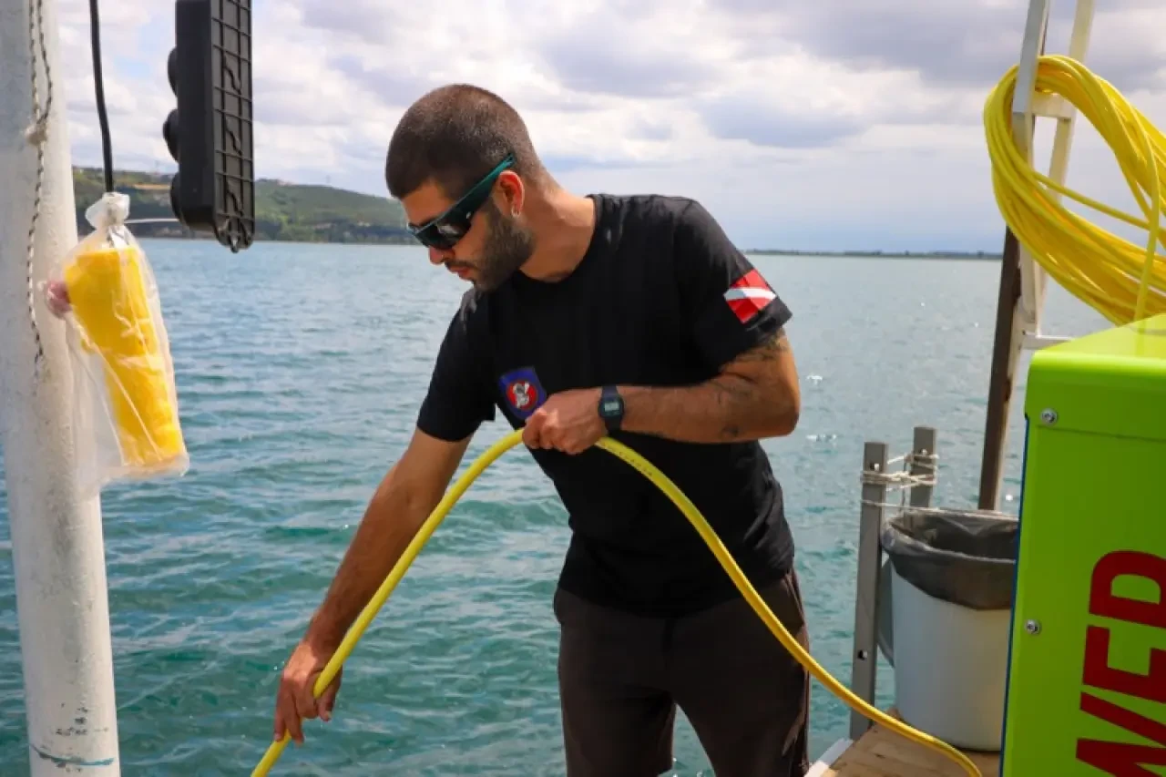 25 metrede temizlik: Sapanca Gölü'nde su hattı operasyonu 5