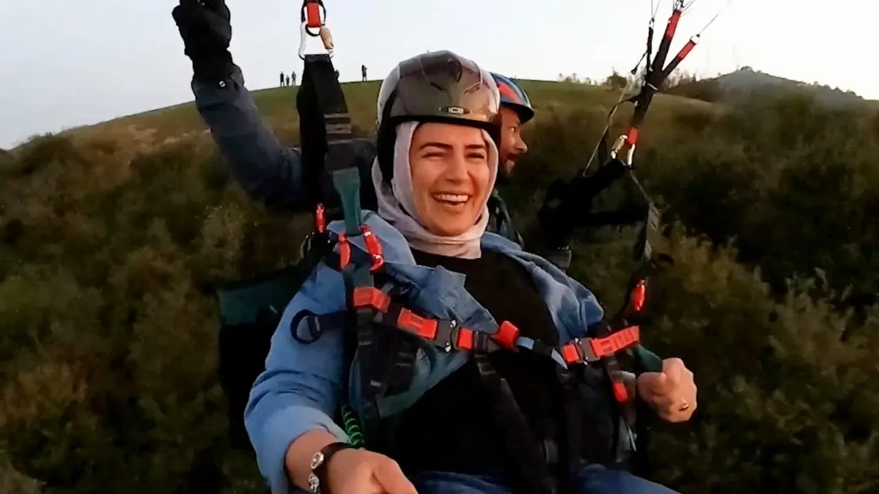 Sakarya’da yamaç paraşütü pilotları gökyüzüyle tanışıyor 1
