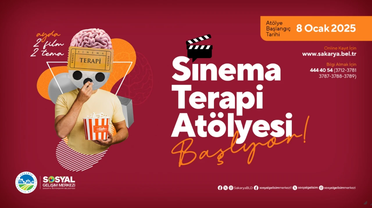 Sakarya'da Sinema Terapi Atölyesi Açılıyor! Duygusal Farkındalığı Arttırma Yolculuğu Başlıyor