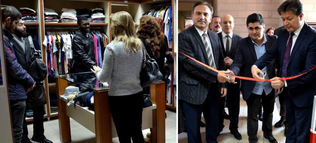 Bolu Kızılay, AİBÜ öğrencilerine 'Genç Butik' açtı