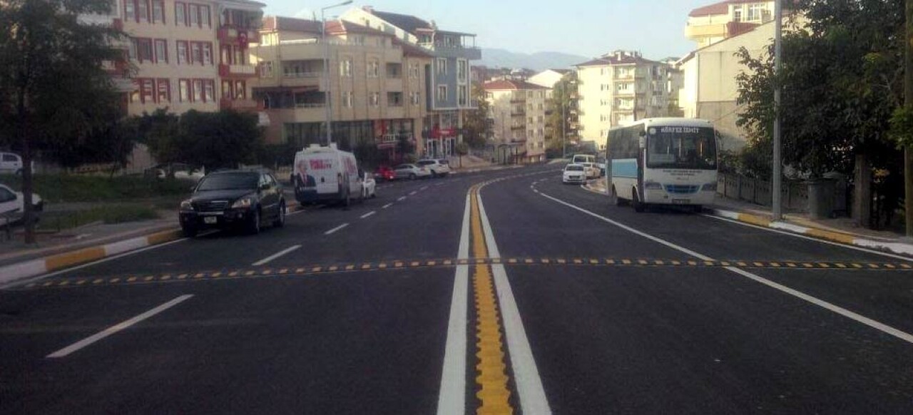 Kocaeli'nde 150 kilometre yol çizgisi yapıldı