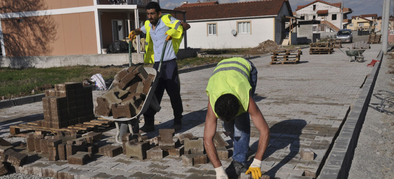 Köseköy Mahallesi’nde parke çalışması