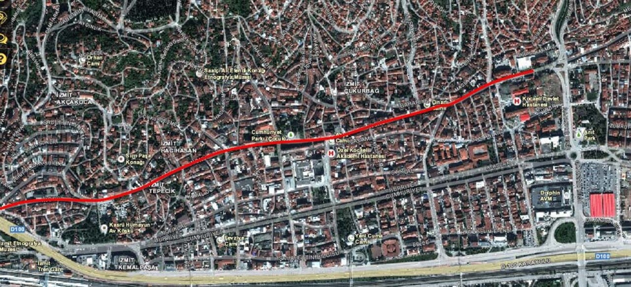 İzmit İnönü Caddesi’nde 2,2 km asfalt çalışması