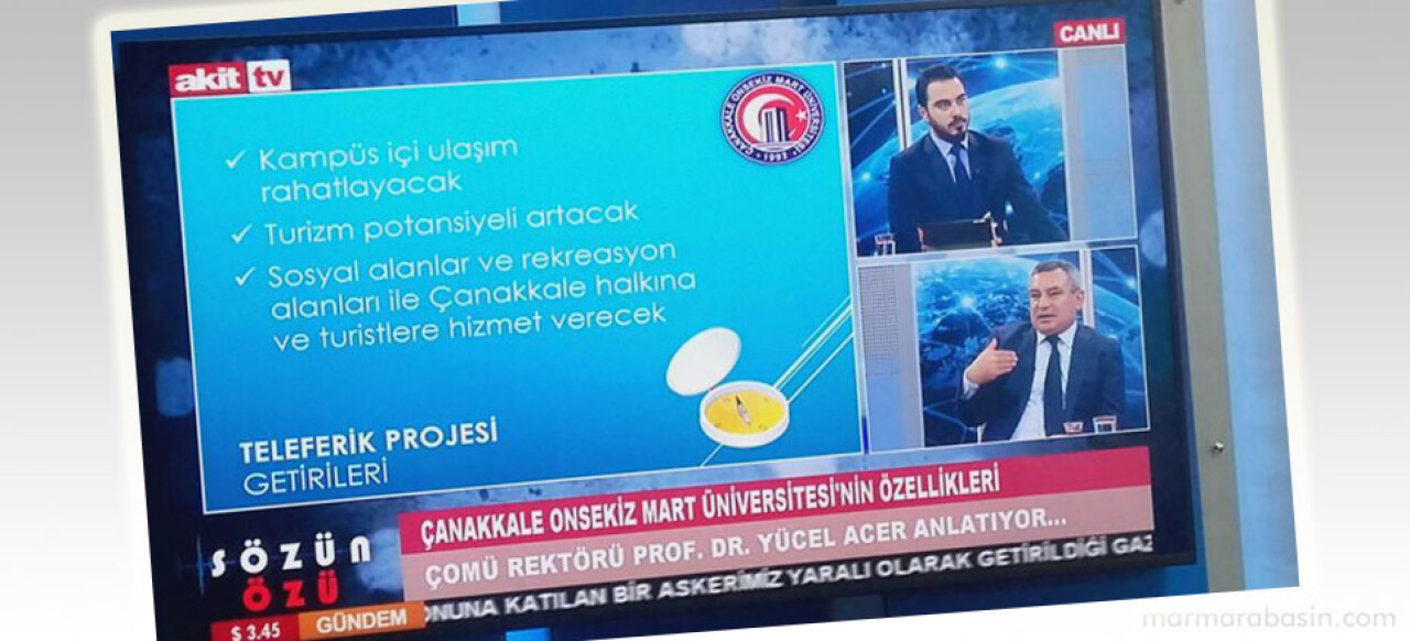 Rektör Acer, Akit TV’de “Sözün Özü” programına konuk oldu