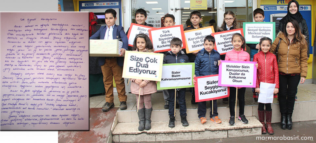 Sakaryalı çocuklara sınır ötesinden mektup var