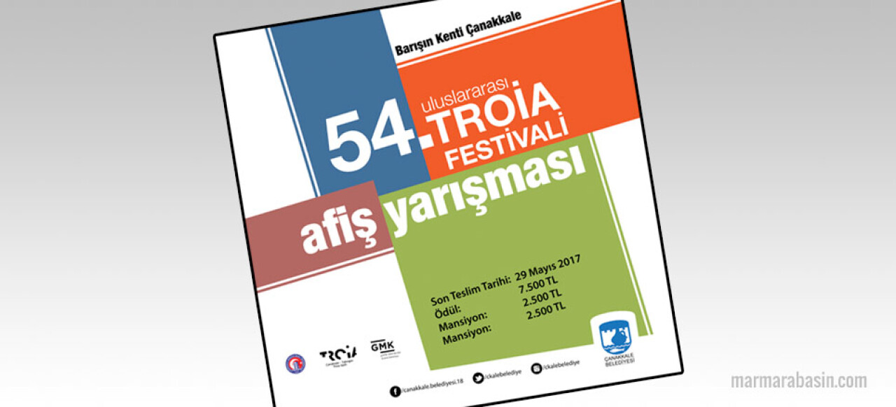 54. Uluslararası Troia Festivali Afiş Yarışması İçin Başvurular Başladı