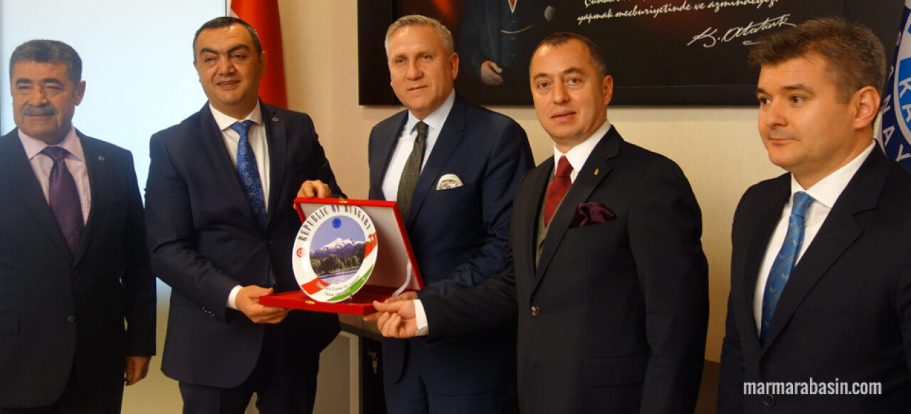 Macar Büyükelçi Kiss ve Fahri Konsolos Şahbaz Kayseri'de