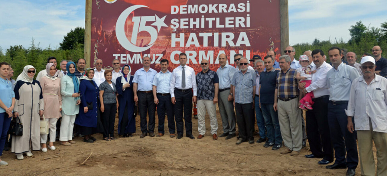 Hendek’te, 15 Temmuz Şehitleri Anısına Hatıra Ormanı