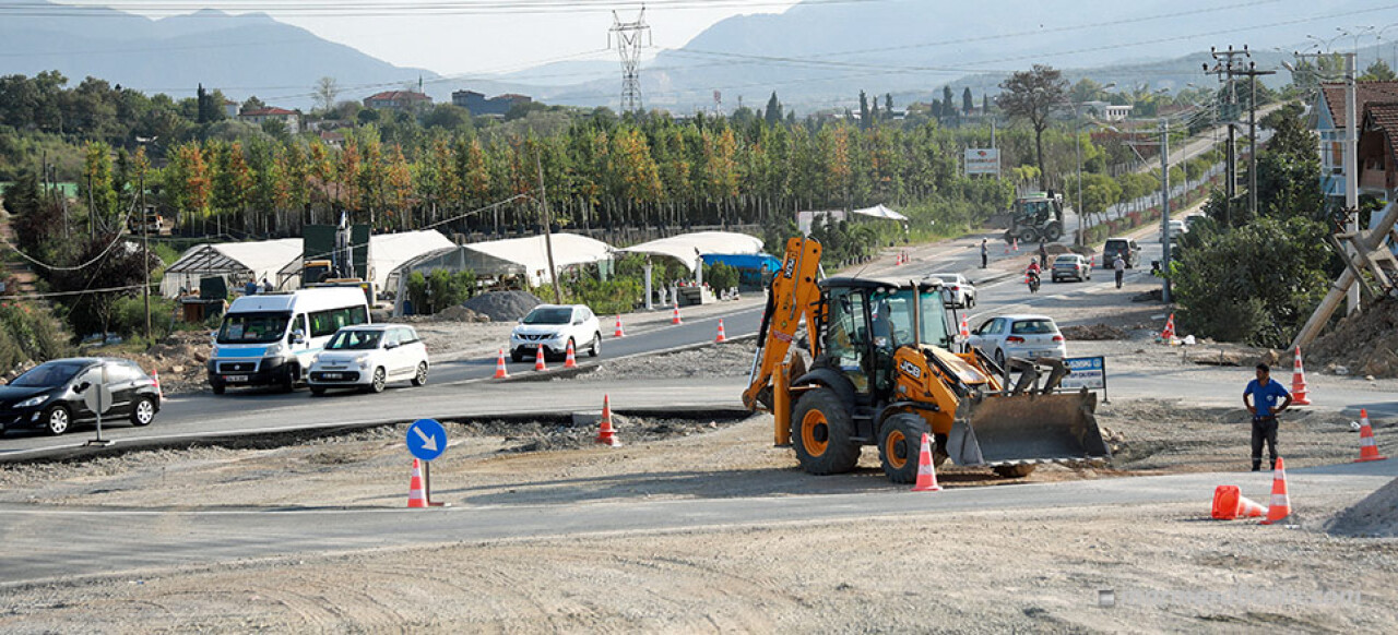 Şehrin yeni girişine sorunsuz altyapı