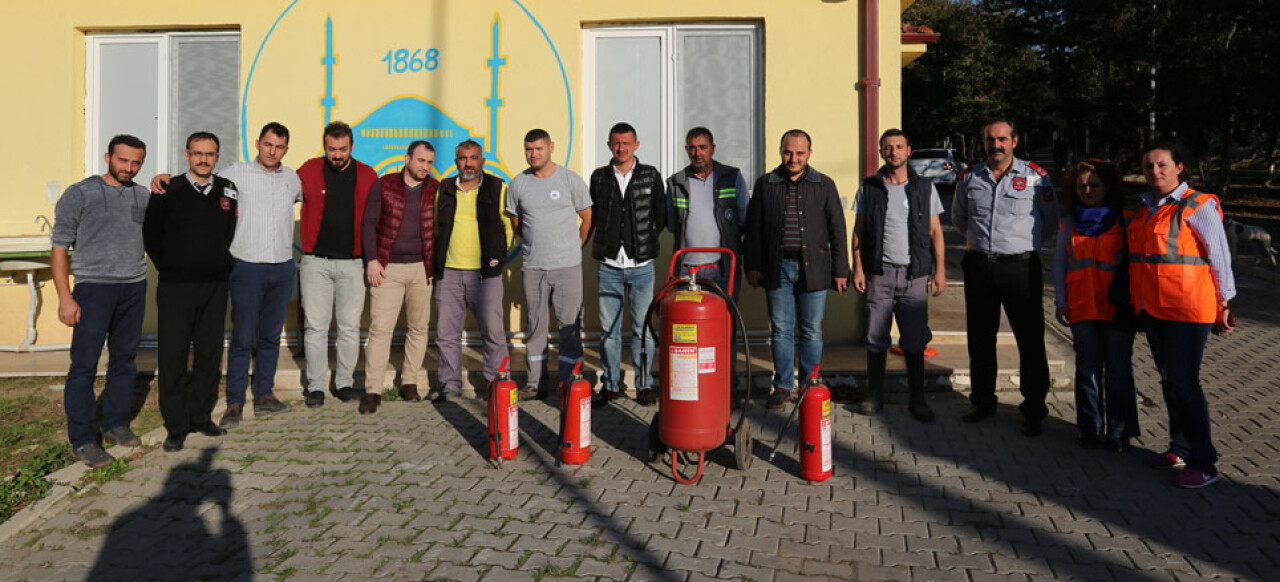 Alınan eğitimleri düzenlenen tatbikatla hayata geçirdiler