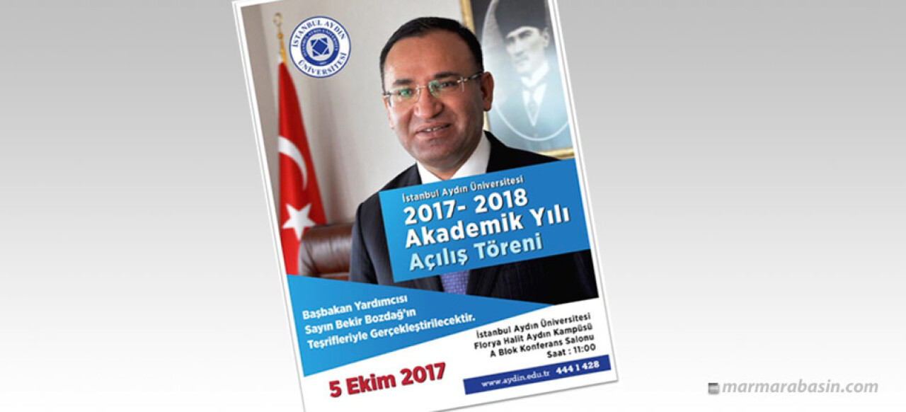 Bekir Bozdağ, İstanbul Aydın Üniversitesi'nde