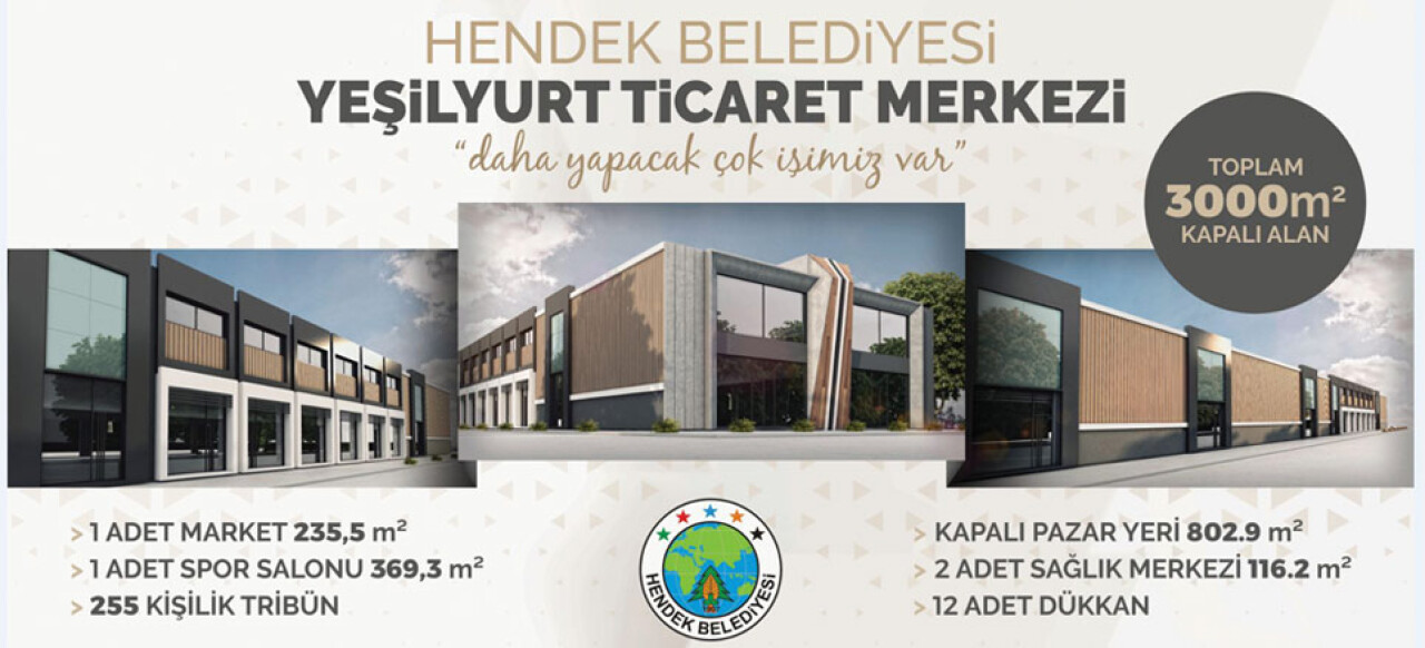 Yeşilyurt Ticaret Merkezi temel kazısına başlandı