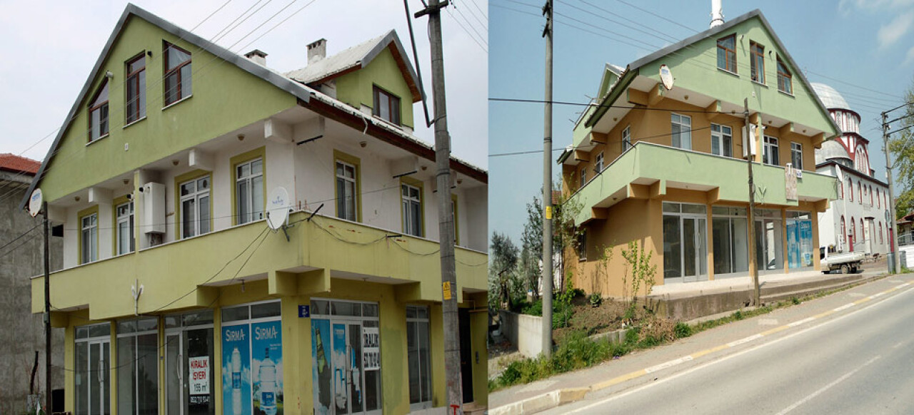 Başiskele'de cephe iyileştirmeleriyle binalar güzelleşti