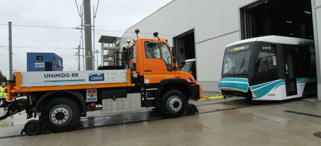 Tramvay için özel kurtarıcı araç alındı