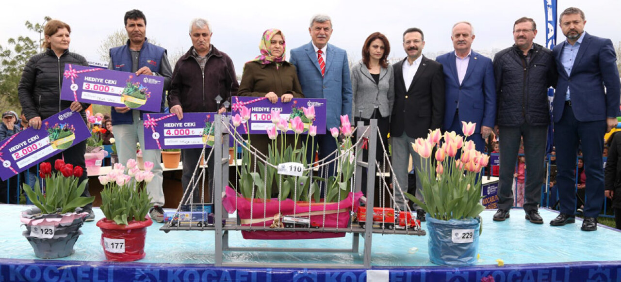 Kocaeli Lale Festivali’nin en güzel laleleri seçildi