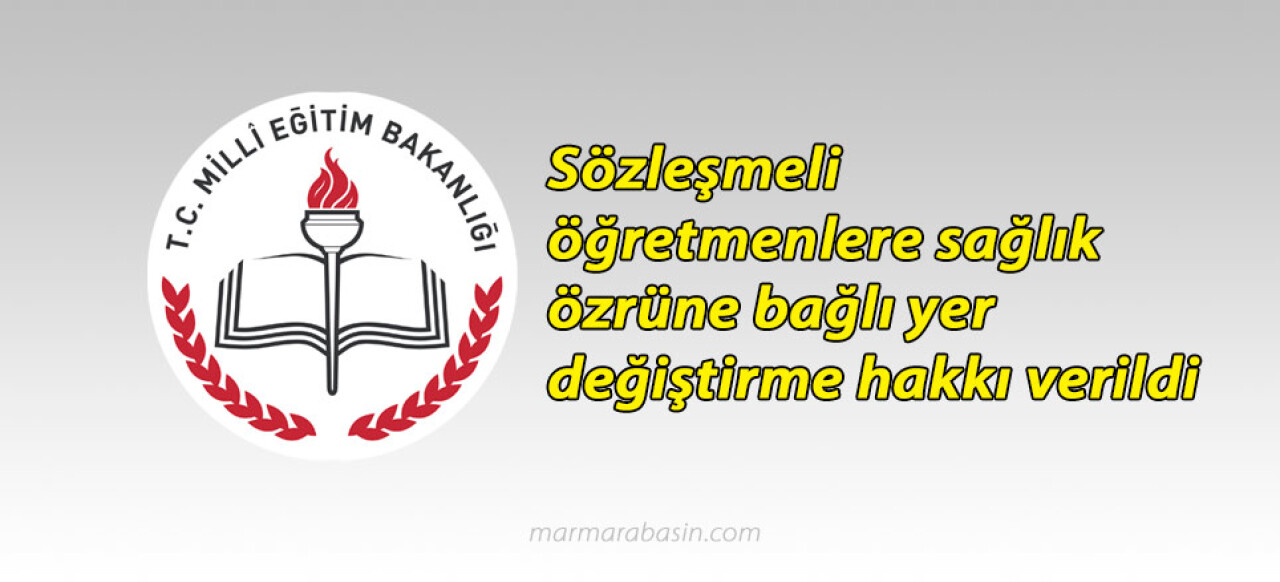 Sözleşmeli öğretmenlere yer değiştirme hakkı