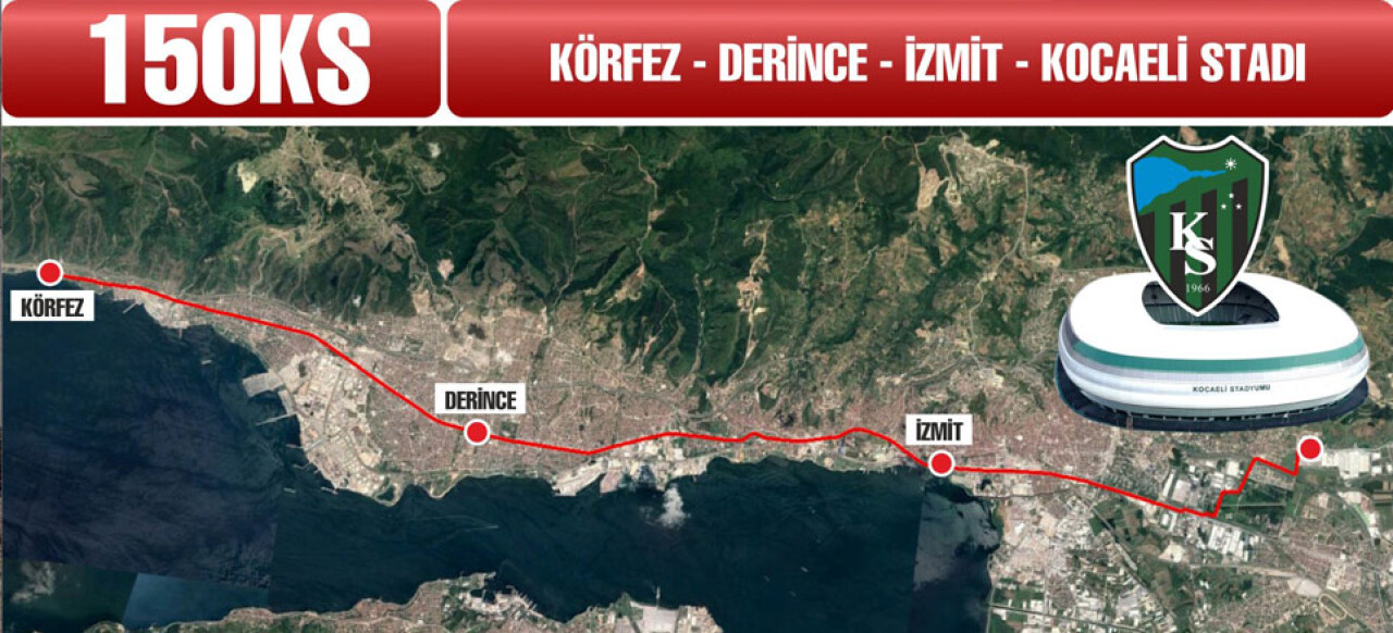 Yeni Kocaeli Stadyumu için toplu taşıma seferber oldu