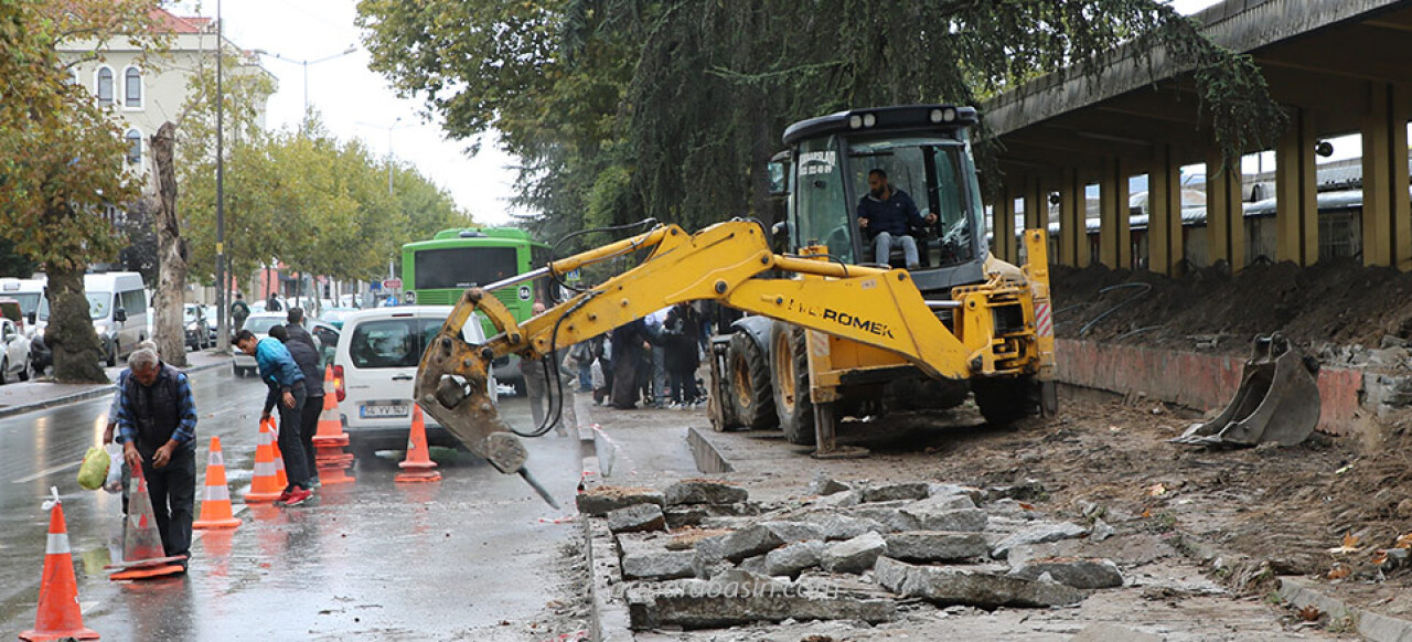 Minibüs durakları için çalışmalar başladı