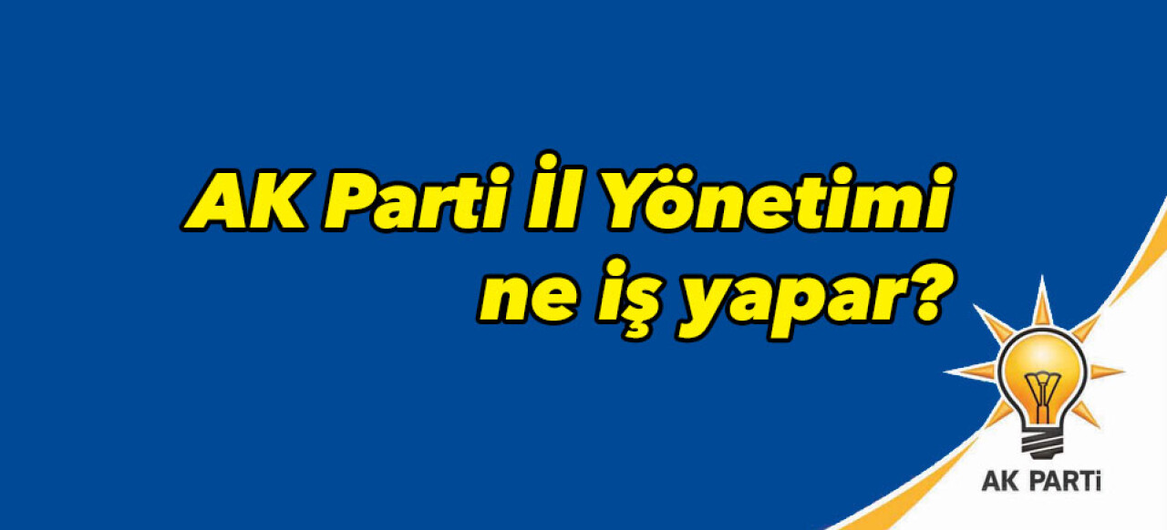 AK Parti İl Yönetimi ne iş yapar?