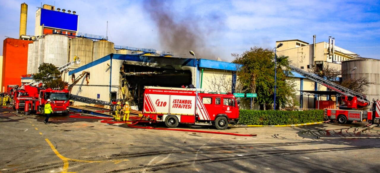 Bahçelievler'de fabrika yangını