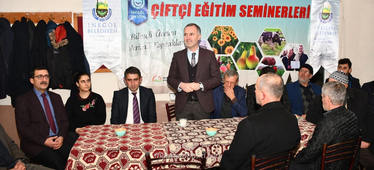 İnegöl'de Çiftçi Eğitim Seminerleri Sürüyor