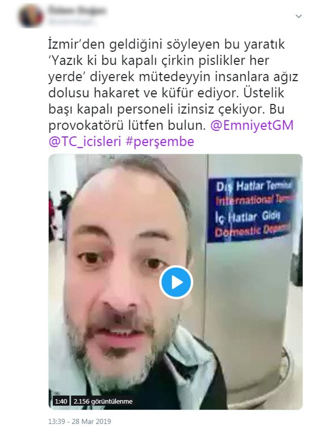 Başörtülü vatandaşlara yönelik hakaret içerikli video çeken şahsa gözaltı