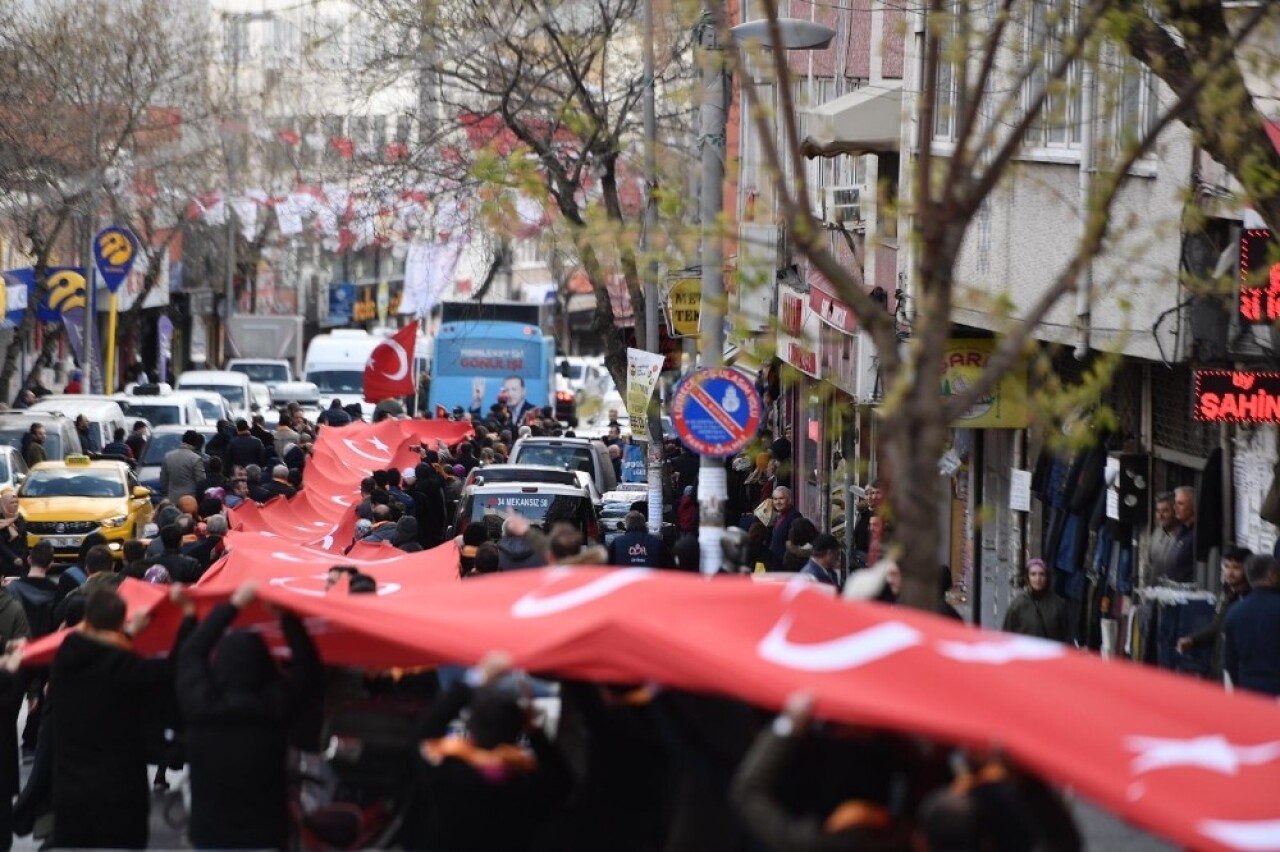 Beyoğlu’nda Cumhur İttifakı mitingi