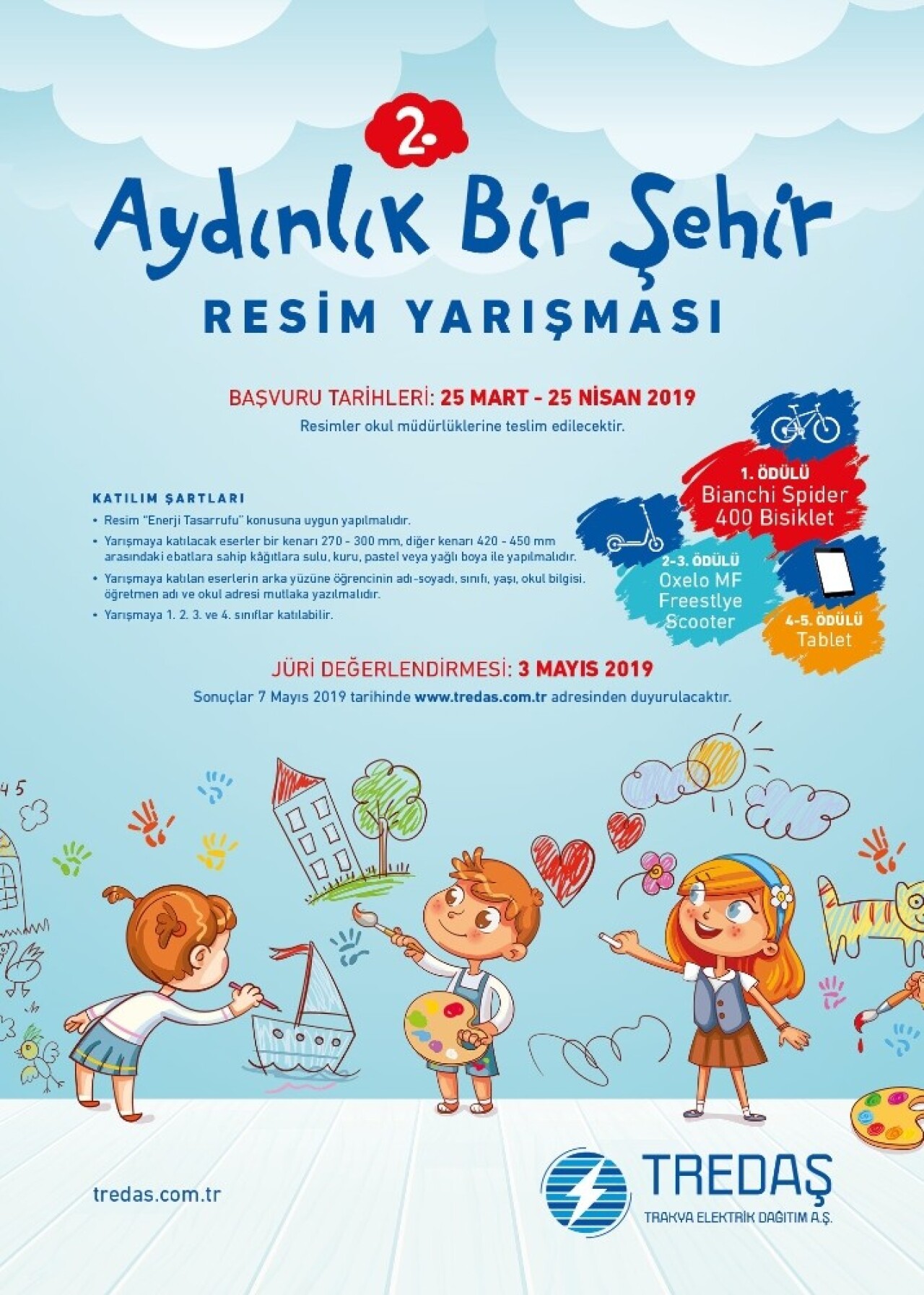 "Aydınlık Bir Şehir" resim yarışmasında başvurular sona eriyor