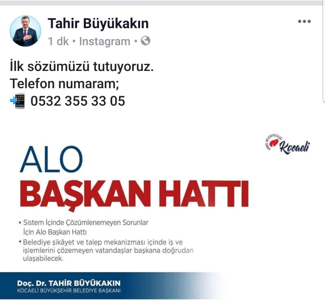 Başkan Büyükakın ilk sözünü tuttu