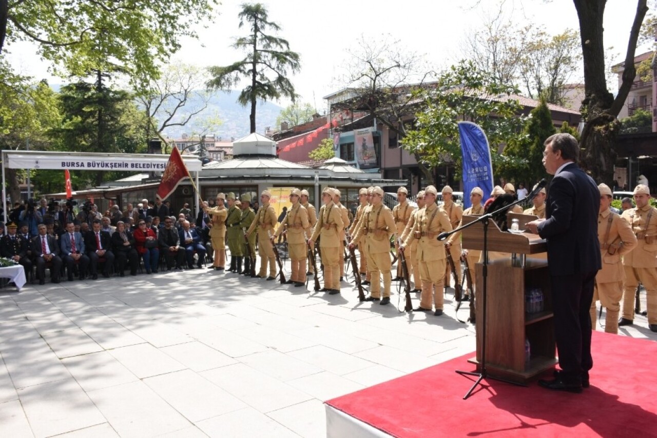 Jandarma taburuna temsilî uğurlama