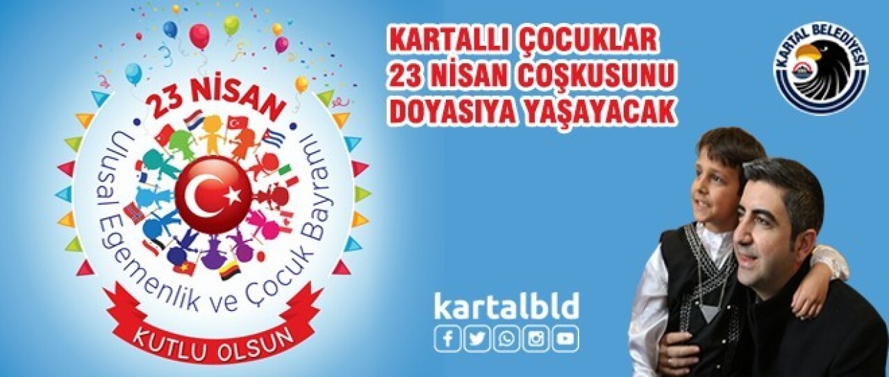 Kartallı çocuklar 23 Nisan coşkusunu doyasıya yaşayacak