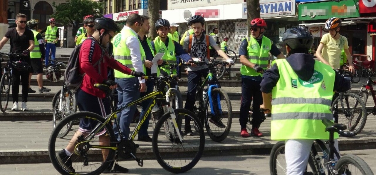 Yeşilay sağlıklı yaşam için pedal bastı