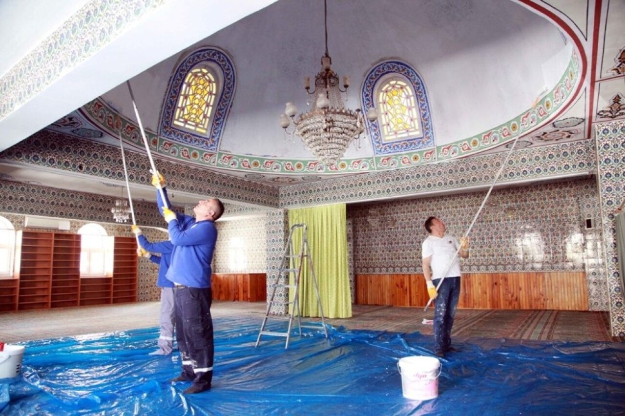 Çırçır Camii’nde onarım çalışmaları devam ediyor