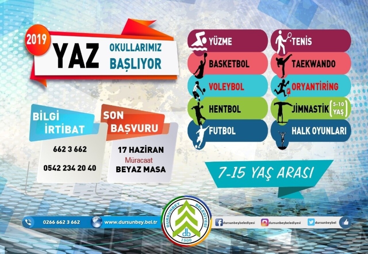 Dursunbey’de Yaz Okulları 17 Haziran’da Başlıyor