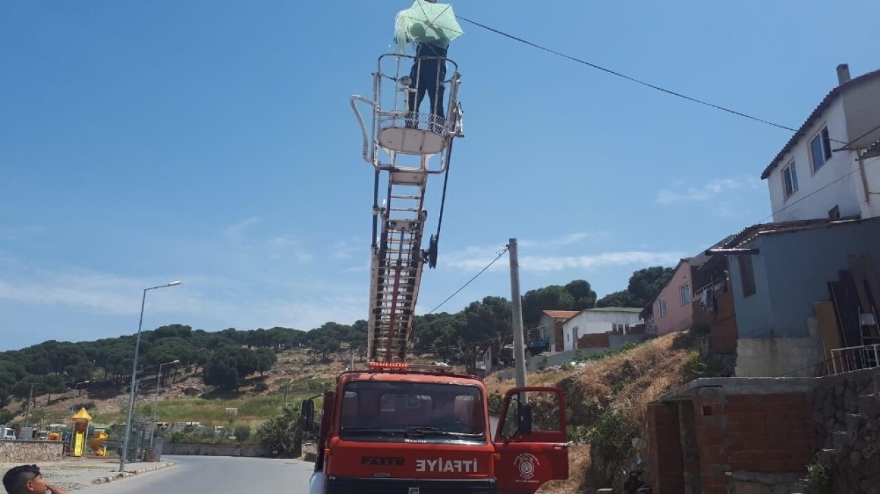 Lösemili çocuğa Ayvalıklı itfaiyecilerden umut dopingi