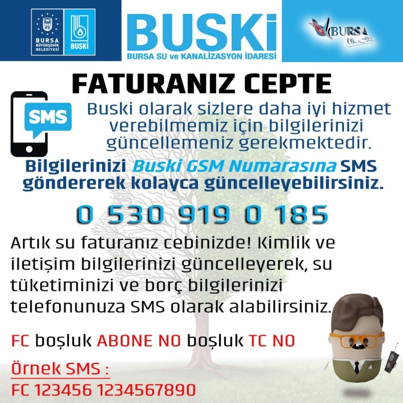 Su faturaları artık cebinizde