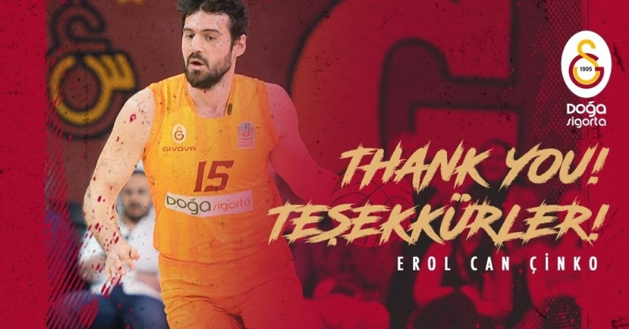 Galatasaray’dan Erol Can Çinko’ya teşekkür