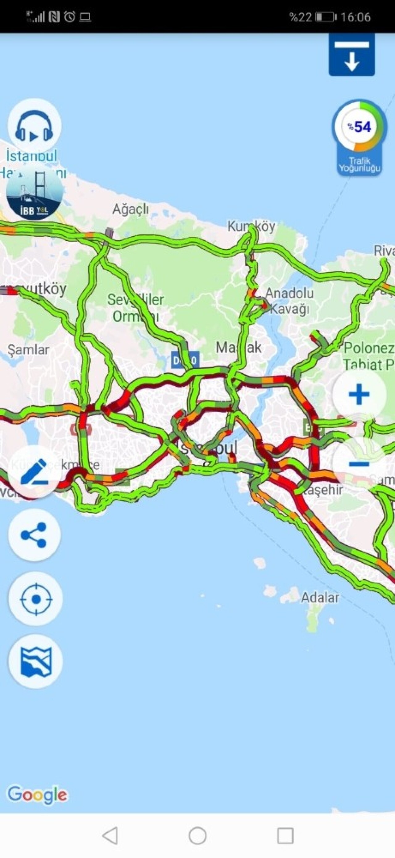 İstanbul trafiğinde bayram yoğunluğu