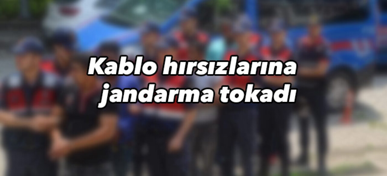 Kablo hırsızlarına jandarma tokadı: 5 tutuklama