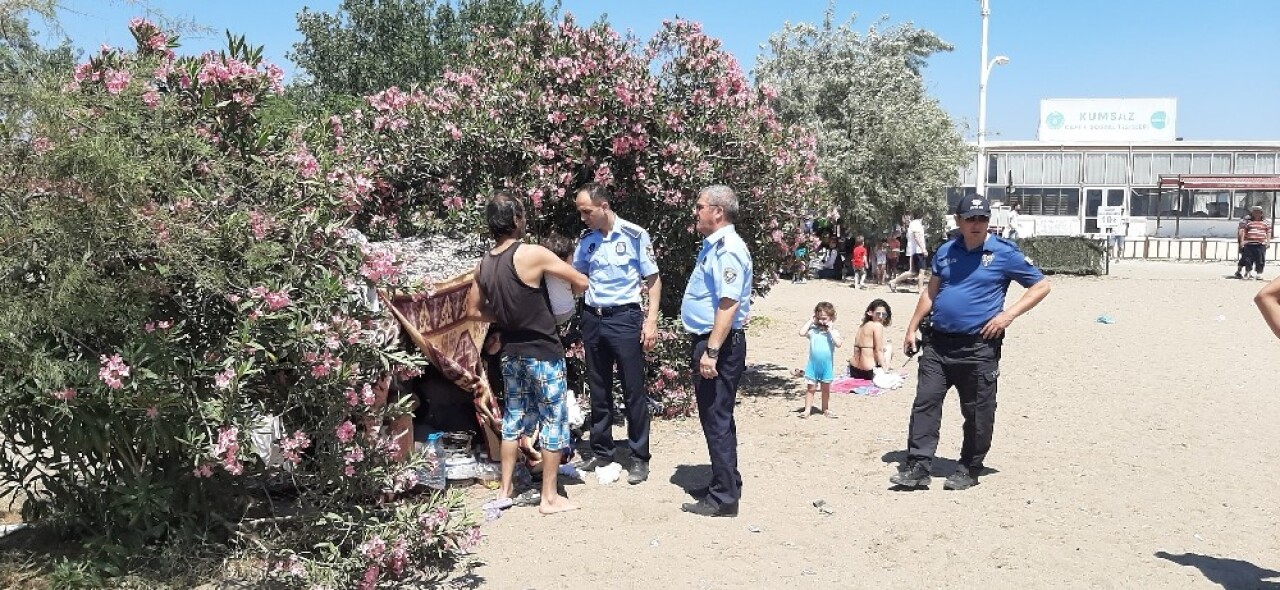 Kumsaz’da çadır operasyonu