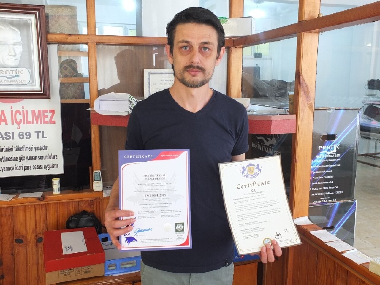 (Özel) Hasta yıkama yatağı yaptı, 500 bin yatalak hastaya ulaşacak