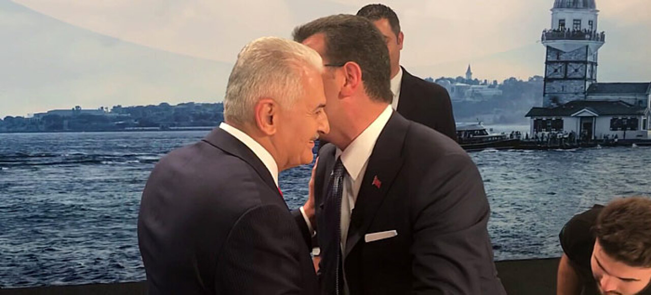 Binali Yıldırım ve Ekrem İmamoğlu’nun ilk karşılaşma anı