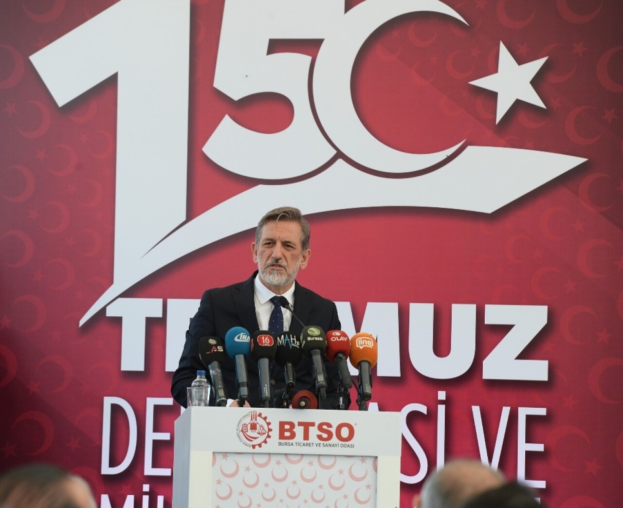 BTSO Başkanı İbrahim Burkay: “15 Temmuz Milli mücadelenin şanlı tarihimize altın harflerle işlendiği gündür”