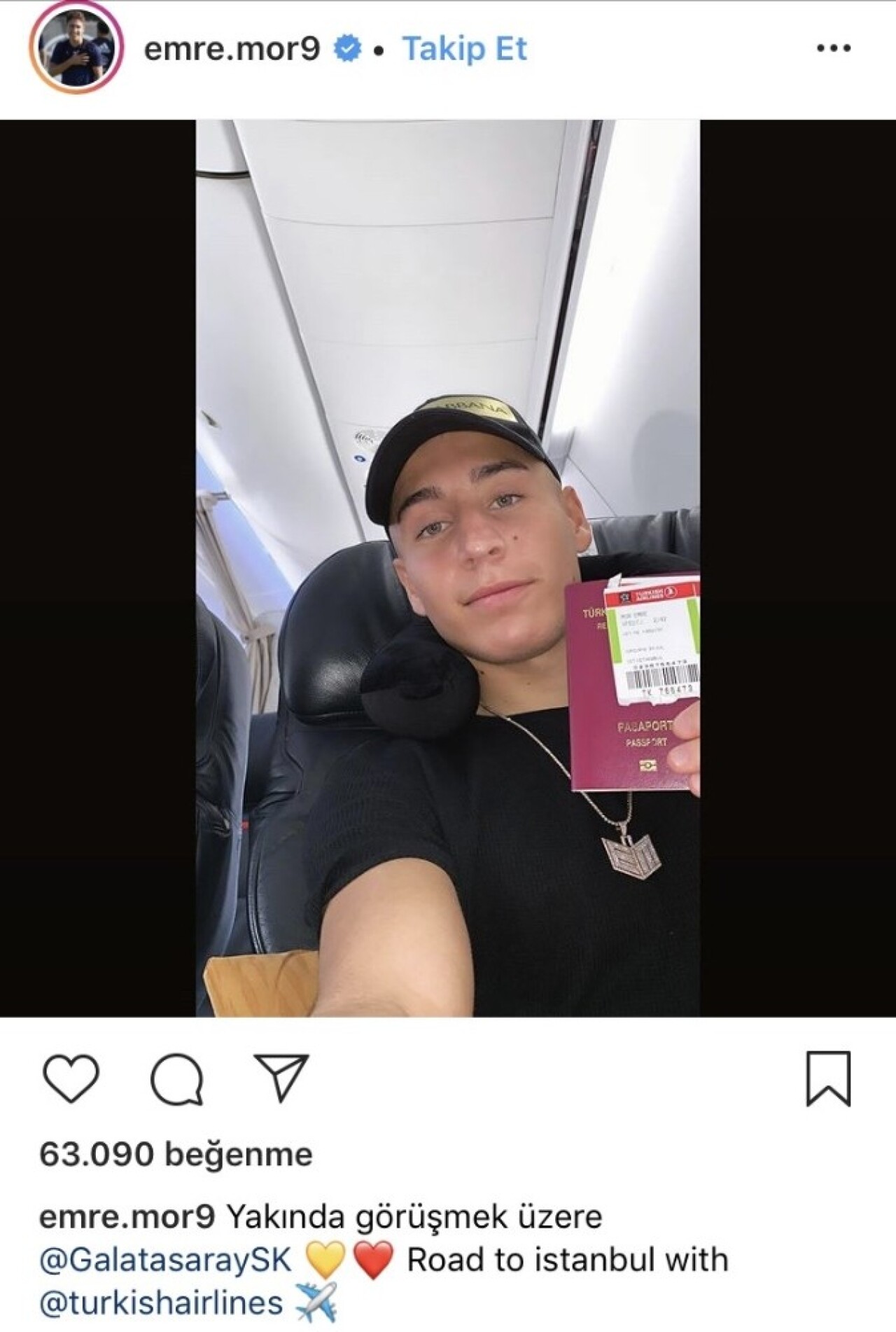 Emre Mor’dan Galatasaray paylaşımı