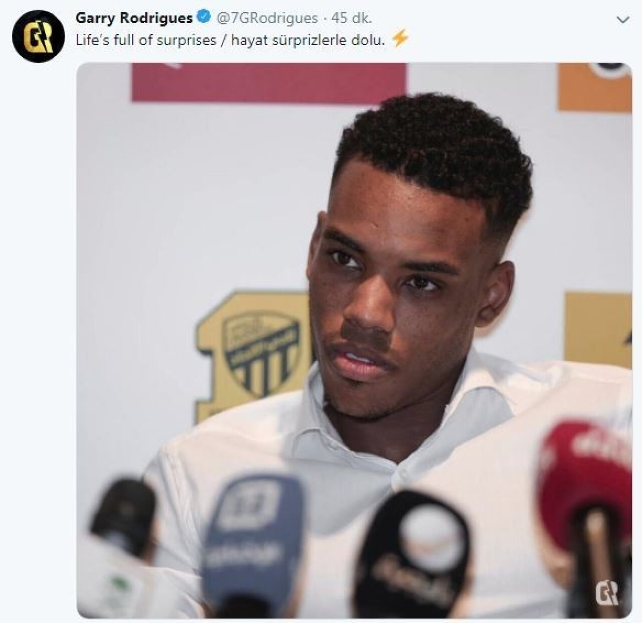 Garry Rodrigues’ten heyecanlandıran paylaşım