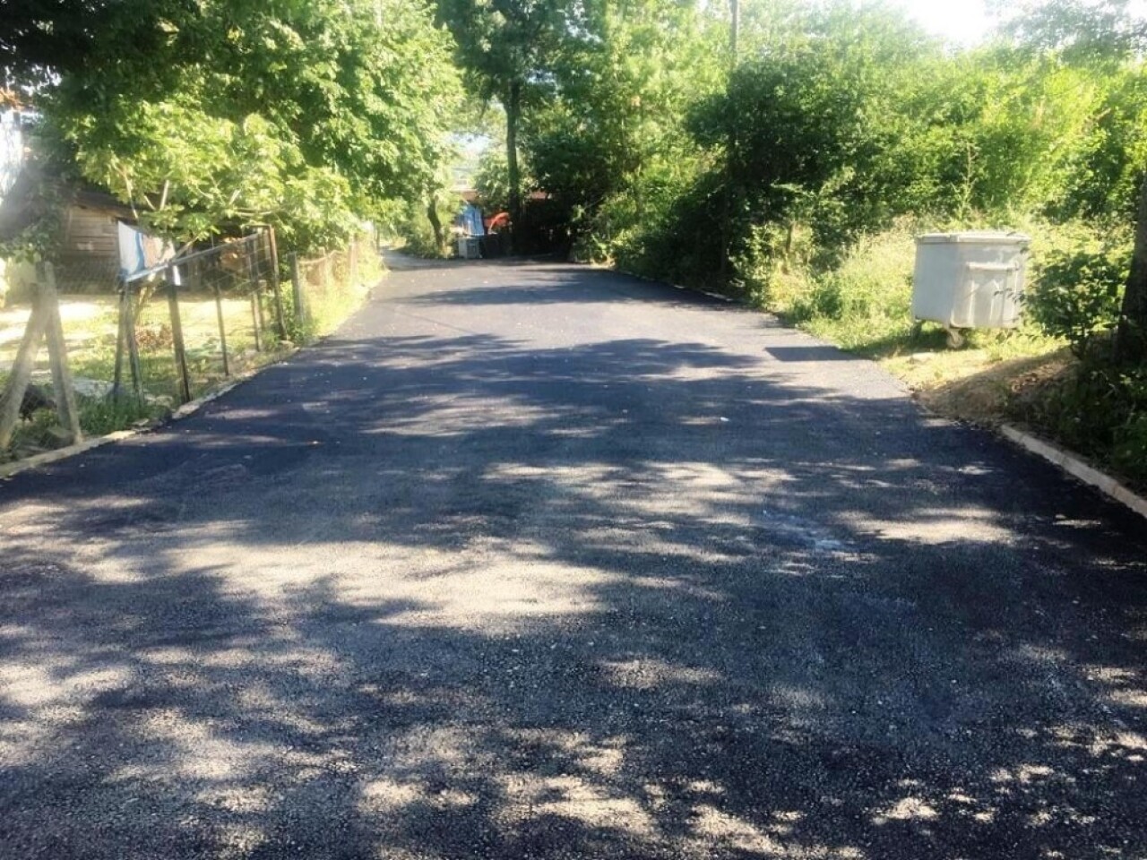 Gedikli köyü’nün yolu tamir edildi