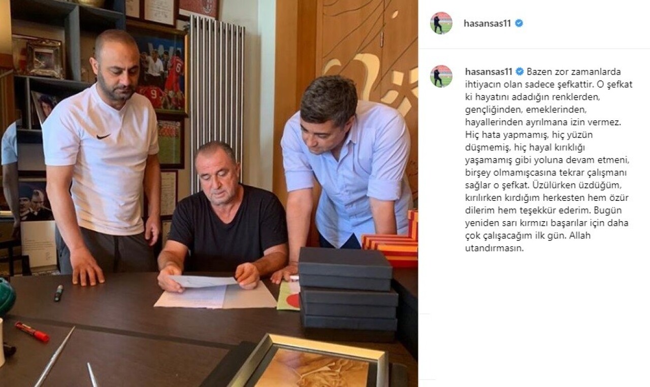 Galatasaray’da Hasan Şaş görevine geri döndü