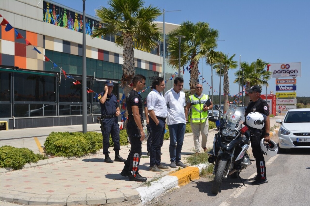 Kaymakam Görgülüarslan bayram trafiği önlemlerini yerinde inceledi