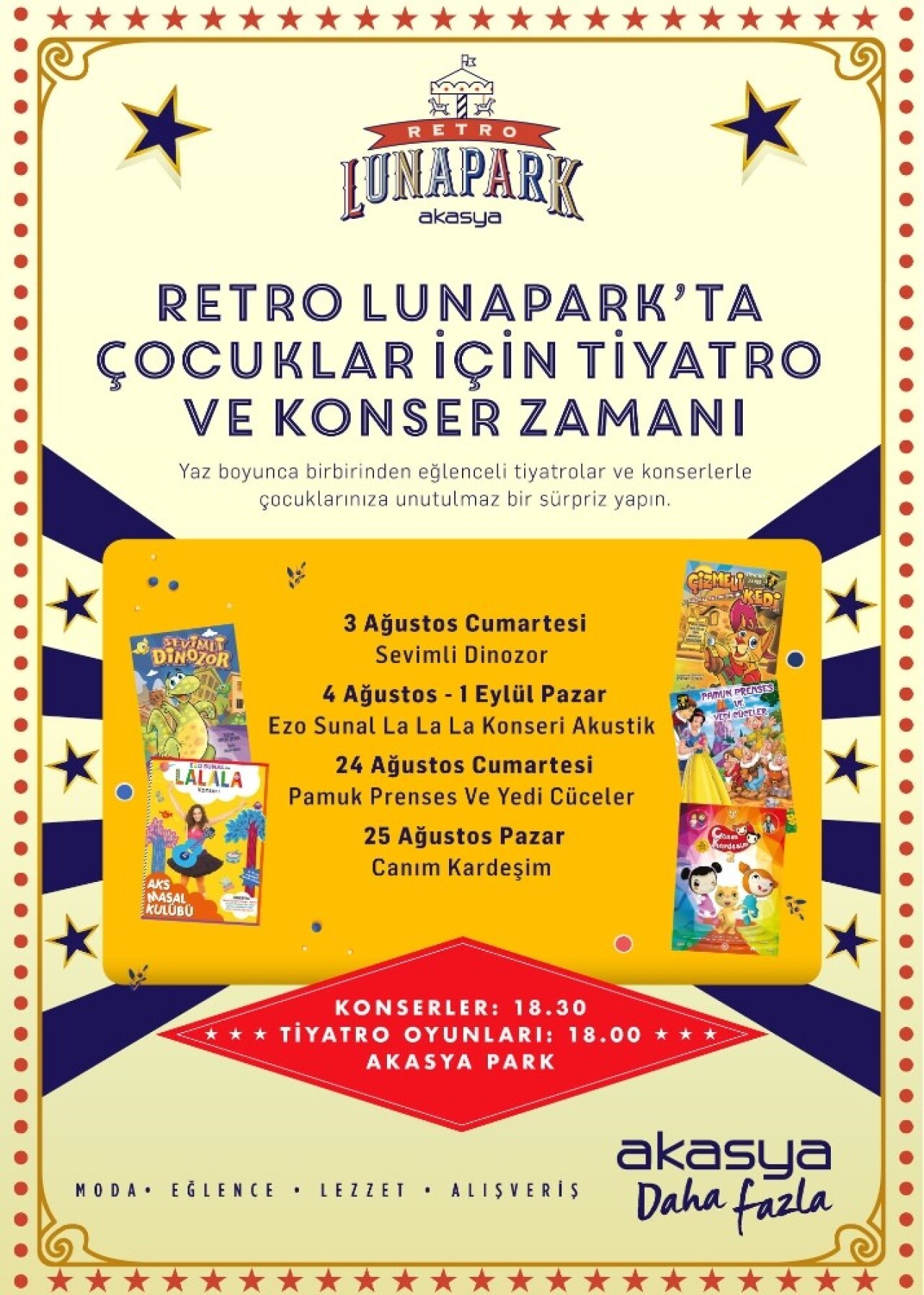 Retro Lunapark’ın Ağustos programı açıklandı