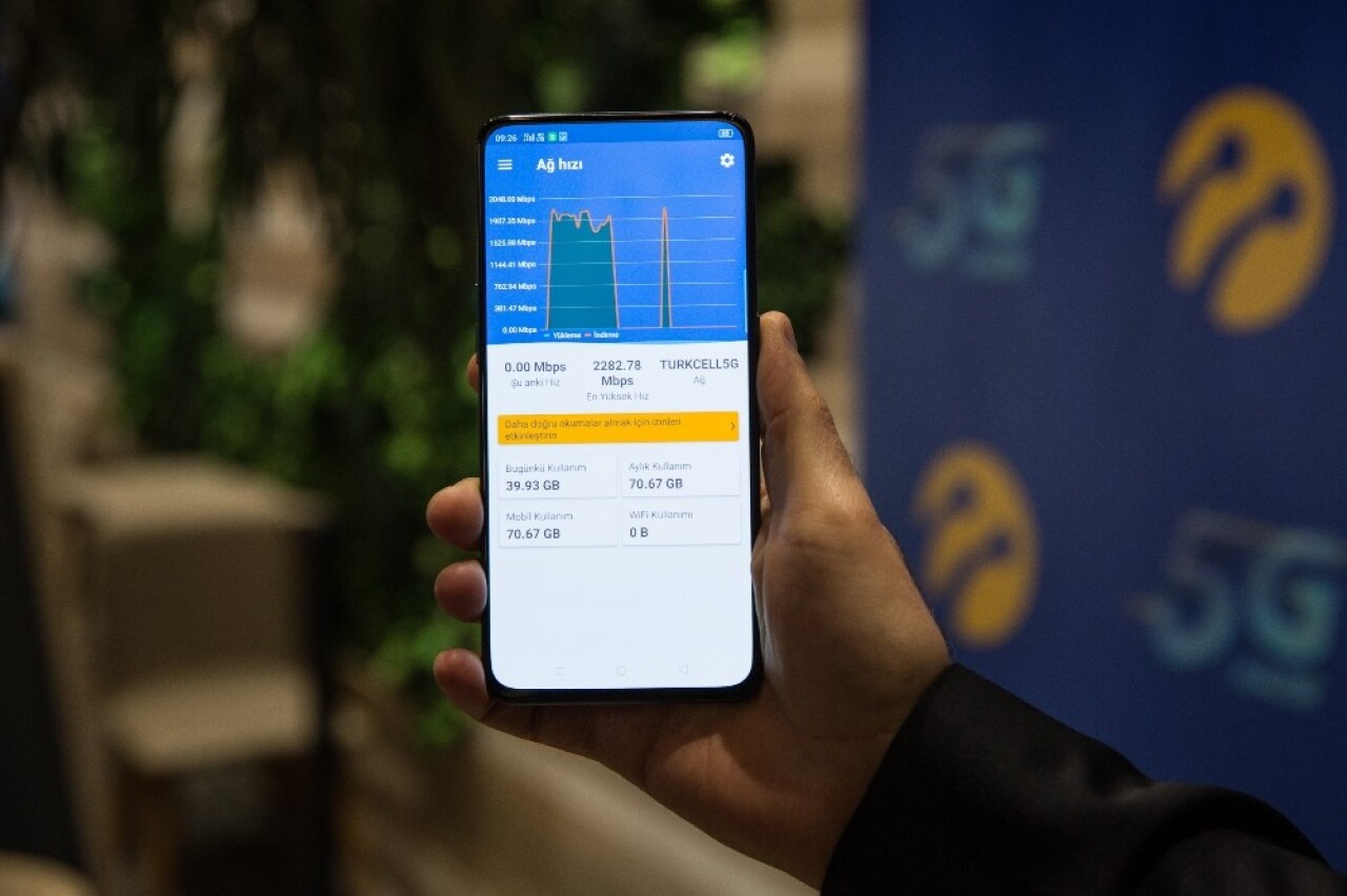 Turkcell’in 5G’si cep telefonu ile buluştu